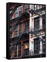 Lifestyle Instant, Fire Staircase, Manhattan, New York City, United States-Philippe Hugonnard-Framed Stretched Canvas