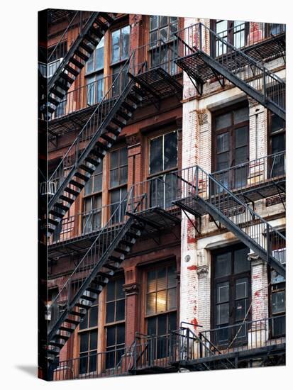 Lifestyle Instant, Fire Staircase, Manhattan, New York City, United States-Philippe Hugonnard-Stretched Canvas