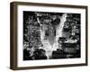 Lifestyle Instant, Flatiron Building by Nigth, Black and White Photography, Manhattan, NYC, US-Philippe Hugonnard-Framed Premium Photographic Print