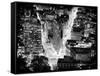 Lifestyle Instant, Flatiron Building by Nigth, Black and White Photography, Manhattan, NYC, US-Philippe Hugonnard-Framed Stretched Canvas