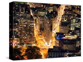 Lifestyle Instant, Flatiron Building by Nigth, Manhattan, New York City, United States-Philippe Hugonnard-Stretched Canvas