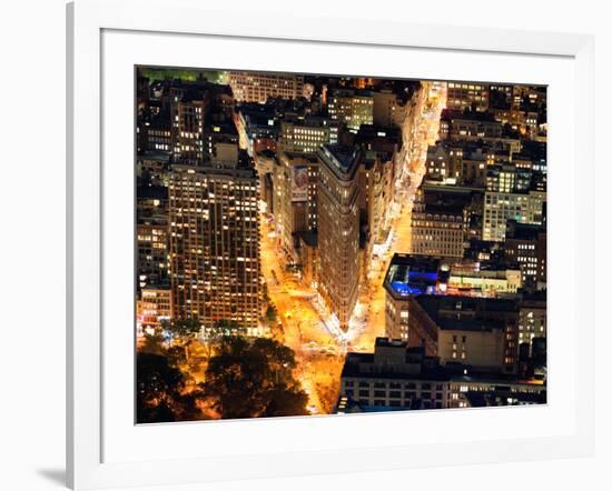 Lifestyle Instant, Flatiron Building by Nigth, Manhattan, New York City, United States-Philippe Hugonnard-Framed Photographic Print