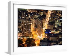 Lifestyle Instant, Flatiron Building by Nigth, Manhattan, New York City, United States-Philippe Hugonnard-Framed Premium Photographic Print
