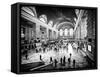 Lifestyle Instant, Grand Central Terminal, Black and White Photography Vintage, Manhattan, NYC, US-Philippe Hugonnard-Framed Stretched Canvas