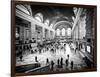 Lifestyle Instant, Grand Central Terminal, Black and White Photography Vintage, Manhattan, NYC, US-Philippe Hugonnard-Framed Photographic Print