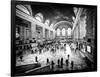 Lifestyle Instant, Grand Central Terminal, Black and White Photography Vintage, Manhattan, NYC, US-Philippe Hugonnard-Framed Photographic Print