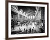 Lifestyle Instant, Grand Central Terminal, Black and White Photography Vintage, Manhattan, NYC, US-Philippe Hugonnard-Framed Photographic Print