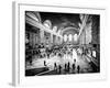 Lifestyle Instant, Grand Central Terminal, Black and White Photography Vintage, Manhattan, NYC, US-Philippe Hugonnard-Framed Photographic Print