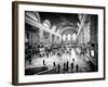 Lifestyle Instant, Grand Central Terminal, Black and White Photography Vintage, Manhattan, NYC, US-Philippe Hugonnard-Framed Photographic Print