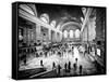 Lifestyle Instant, Grand Central Terminal, Black and White Photography Vintage, Manhattan, NYC, US-Philippe Hugonnard-Framed Stretched Canvas