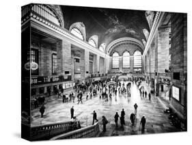 Lifestyle Instant, Grand Central Terminal, Black and White Photography Vintage, Manhattan, NYC, US-Philippe Hugonnard-Stretched Canvas