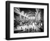 Lifestyle Instant, Grand Central Terminal, Black and White Photography Vintage, Manhattan, NYC, US-Philippe Hugonnard-Framed Photographic Print