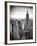 Lifestyle Instant, Skyline, Empire State Building, Manhattan, Black and White Photography, NYC, US-Philippe Hugonnard-Framed Photographic Print