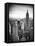 Lifestyle Instant, Skyline, Empire State Building, Manhattan, Black and White Photography, NYC, US-Philippe Hugonnard-Framed Stretched Canvas