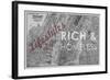 Lifestyles of the Rich & Homeless - 1891, New York, Brooklyn, & Jersey City Map-null-Framed Giclee Print