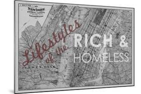 Lifestyles of the Rich & Homeless - 1891, New York, Brooklyn, & Jersey City Map-null-Mounted Giclee Print