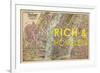 Lifestyles of the Rich & Homeless - 1891, New York, Brooklyn, & Jersey City Map-null-Framed Giclee Print