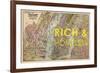 Lifestyles of the Rich & Homeless - 1891, New York, Brooklyn, & Jersey City Map-null-Framed Giclee Print