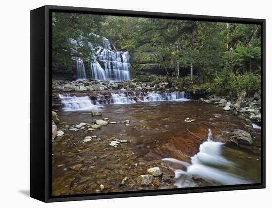 Liffey Falls, UNESCO World Heritage Site, Tasmania, Australia, Pacific-Jochen Schlenker-Framed Stretched Canvas