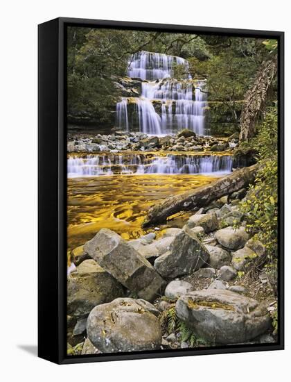 Liffey Falls, UNESCO World Heritage Site, Tasmania, Australia, Pacific-Jochen Schlenker-Framed Stretched Canvas