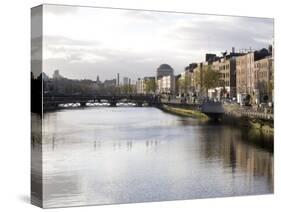 Liffey River, Dublin, Republic of Ireland, Europe-Oliviero Olivieri-Stretched Canvas