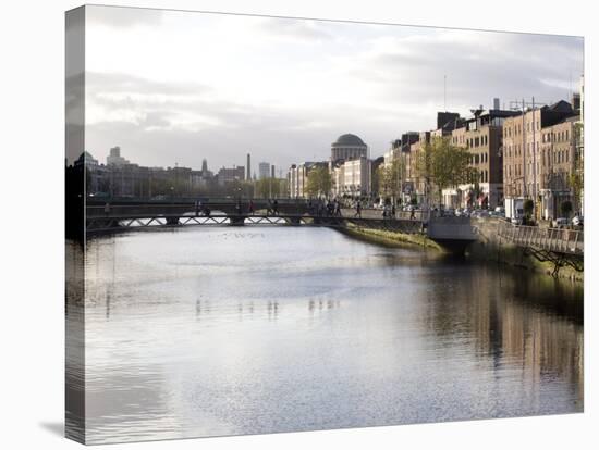 Liffey River, Dublin, Republic of Ireland, Europe-Oliviero Olivieri-Stretched Canvas