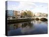 Liffey River, Dublin, Republic of Ireland, Europe-Oliviero Olivieri-Stretched Canvas