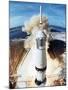 Lift Off of Apollo 11 Mission, with Neil Armstrong, Michael Collins, Edwin Buzz Aldrin, July 1969-null-Mounted Photo