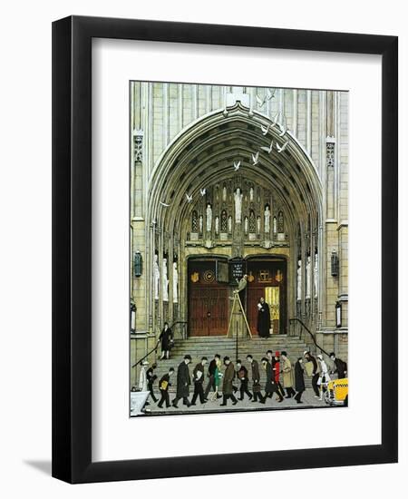 Lift Up Thine Eyes-Norman Rockwell-Framed Premium Giclee Print