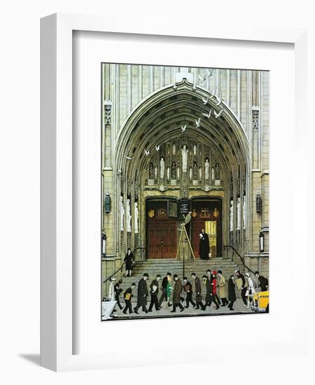 Lift Up Thine Eyes-Norman Rockwell-Framed Giclee Print