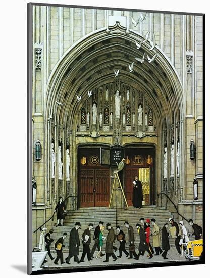 Lift Up Thine Eyes-Norman Rockwell-Mounted Giclee Print