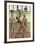 Lifting Weights with One Arm Number 2, 1914-Eugene Jansson-Framed Giclee Print