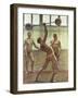 Lifting Weights with One Arm Number 2, 1914-Eugene Jansson-Framed Giclee Print