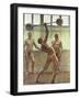 Lifting Weights with One Arm Number 2, 1914-Eugene Jansson-Framed Giclee Print