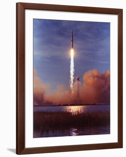 Liftoff of Apollo 8-Ralph Morse-Framed Photographic Print