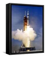 Liftoff of the Saturn IB Launch Vehicle-Stocktrek Images-Framed Stretched Canvas