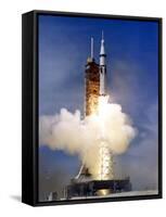 Liftoff of the Saturn IB Launch Vehicle-Stocktrek Images-Framed Stretched Canvas