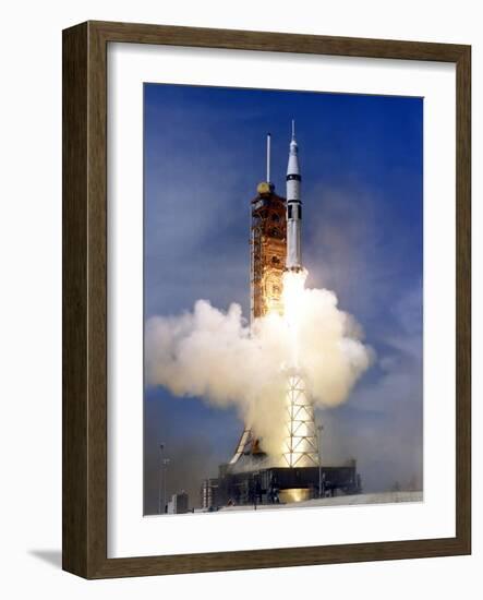 Liftoff of the Saturn IB Launch Vehicle-Stocktrek Images-Framed Photographic Print