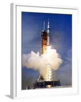 Liftoff of the Saturn IB Launch Vehicle-Stocktrek Images-Framed Photographic Print