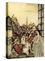 'Ligeia' by Edgar Allan Poe-Arthur Rackham-Stretched Canvas