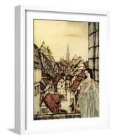 'Ligeia' by Edgar Allan Poe-Arthur Rackham-Framed Giclee Print