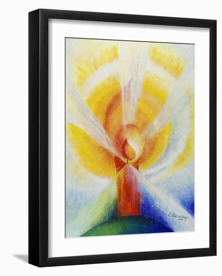 Light and Burning Candle, 2001-Annette Bartusch-Goger-Framed Giclee Print