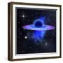 Light and Matter Being Pulled into a Black Hole-Stocktrek Images-Framed Art Print