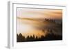 Light and Mist Sweep, Hills and Fog, Mount Tamalpais Marin County-Vincent James-Framed Photographic Print