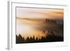 Light and Mist Sweep, Hills and Fog, Mount Tamalpais Marin County-Vincent James-Framed Photographic Print