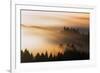 Light and Mist Sweep, Hills and Fog, Mount Tamalpais Marin County-Vincent James-Framed Photographic Print