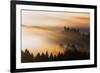 Light and Mist Sweep, Hills and Fog, Mount Tamalpais Marin County-Vincent James-Framed Photographic Print