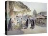 Light and Shade, Shiraz Bazaar, 1994-Trevor Chamberlain-Stretched Canvas