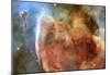 Light and Shadow in the Carina Nebula Space Photo Art Poster Print-null-Mounted Poster