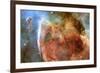 Light and Shadow in the Carina Nebula Space-null-Framed Photo